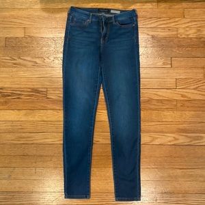 Aeropostale High Waisted Jeggings 6 Long Dark Wash